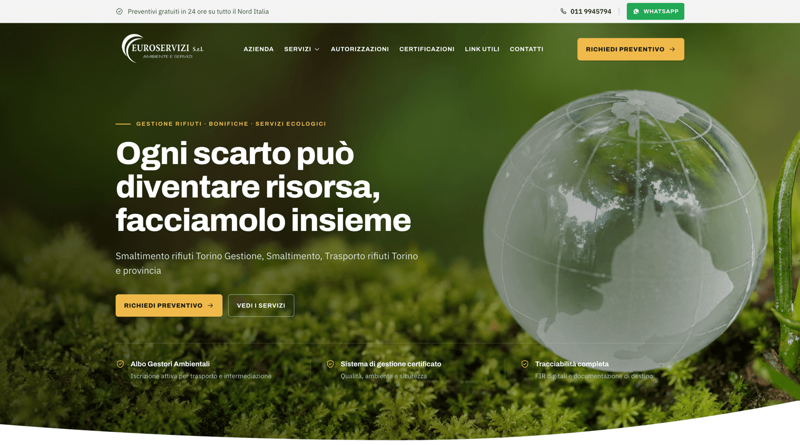 Euroservizi — anteprima del progetto