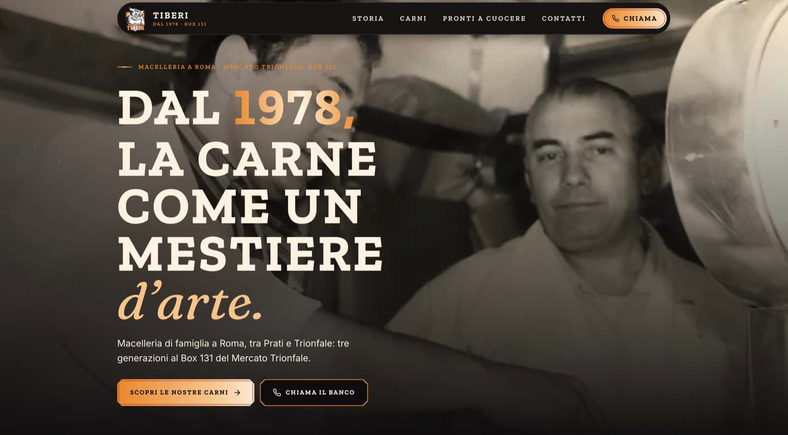 Macelleria Tiberi — anteprima del progetto